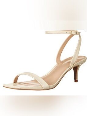 Sam Edelman Cream Ankle-Strap Kitten Heel Sandals RAYELLE